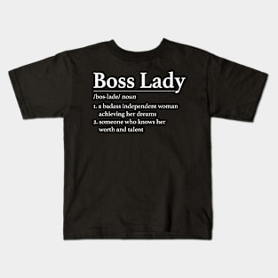Boss Lady Funny Kids T-Shirt